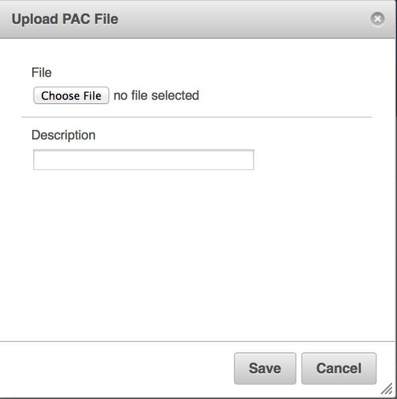 Upload New PAC File