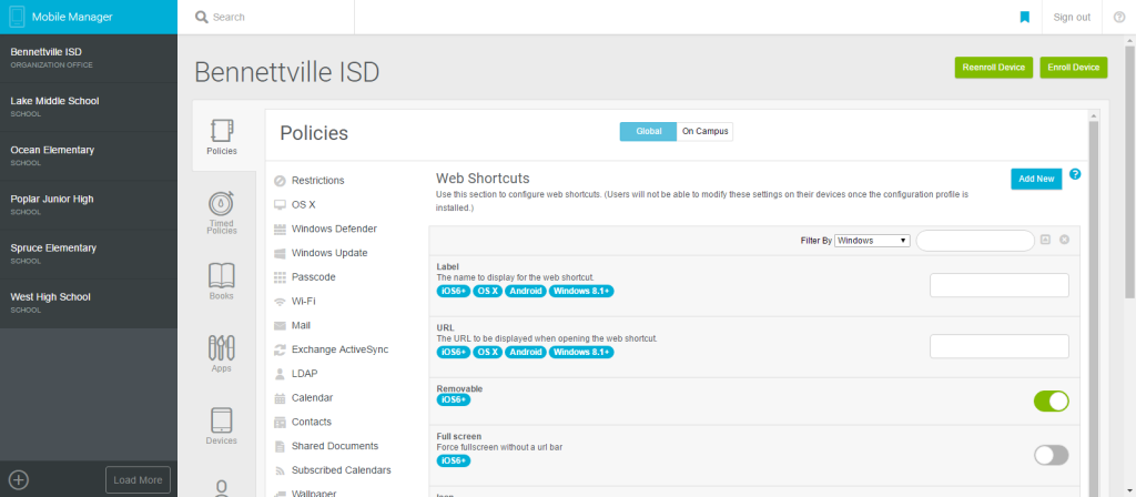 Web Shortcuts