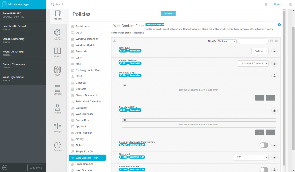 Web Content Filter