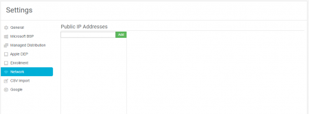 Network Settings