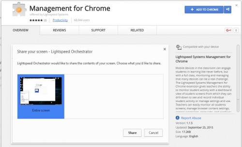 Store-Management for Chrome