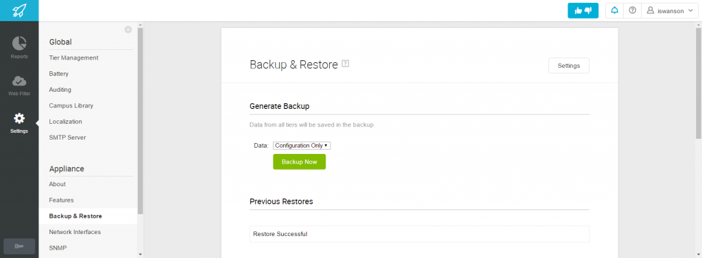 Backup and Restore