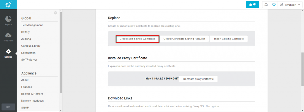 Create Self Certificate