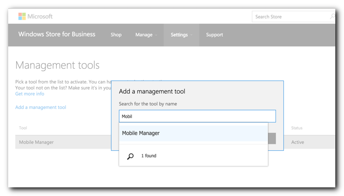 Microsoft Business Store Portal