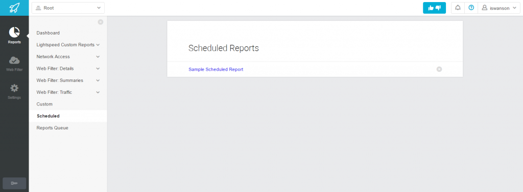 Scheduling a Report