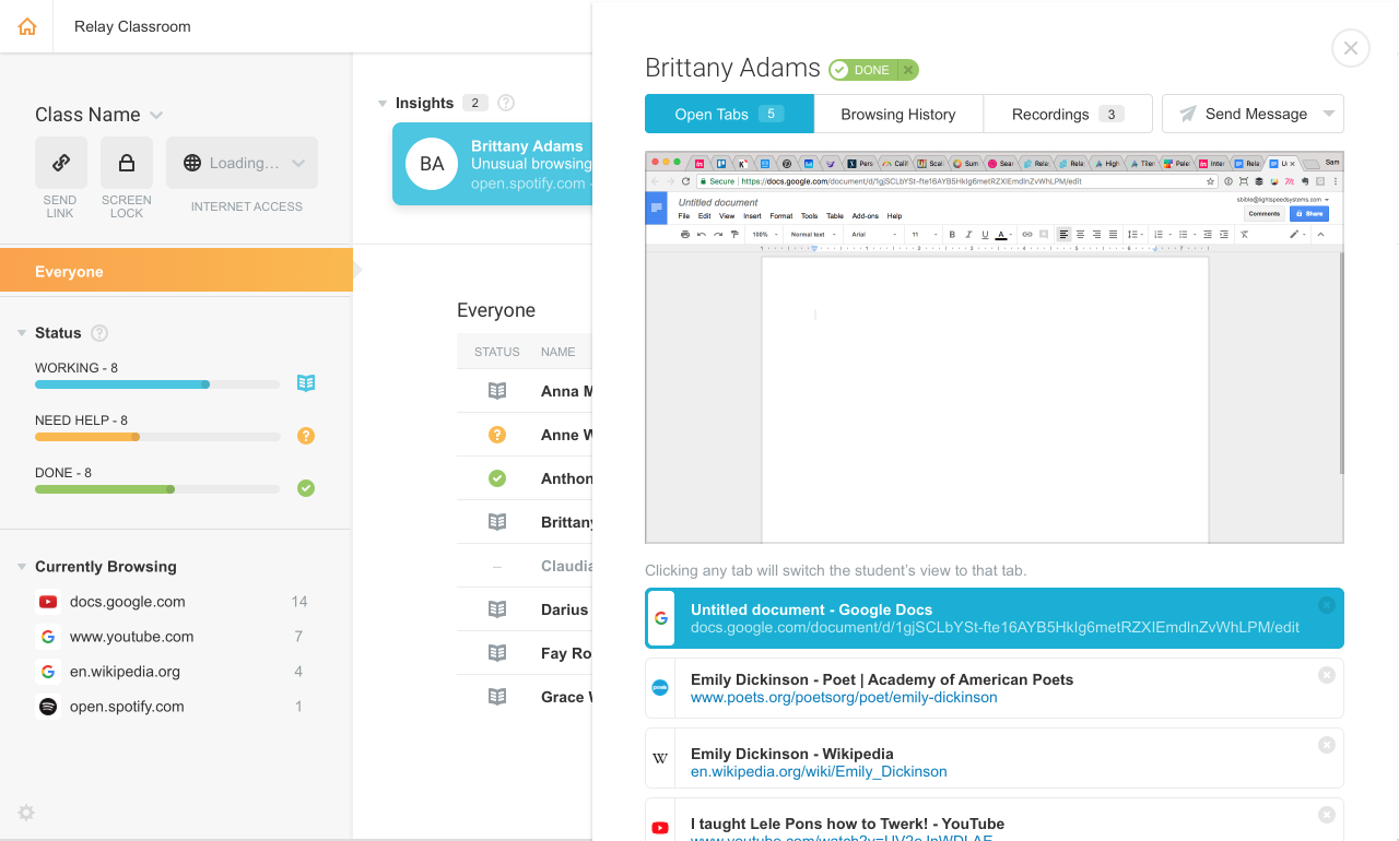 Classroom Management App Lightspeed Systems Classroom Management
