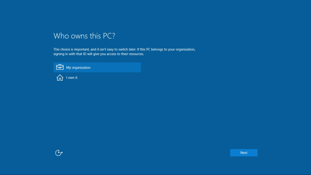Windows10-OOBE Screenshot 5